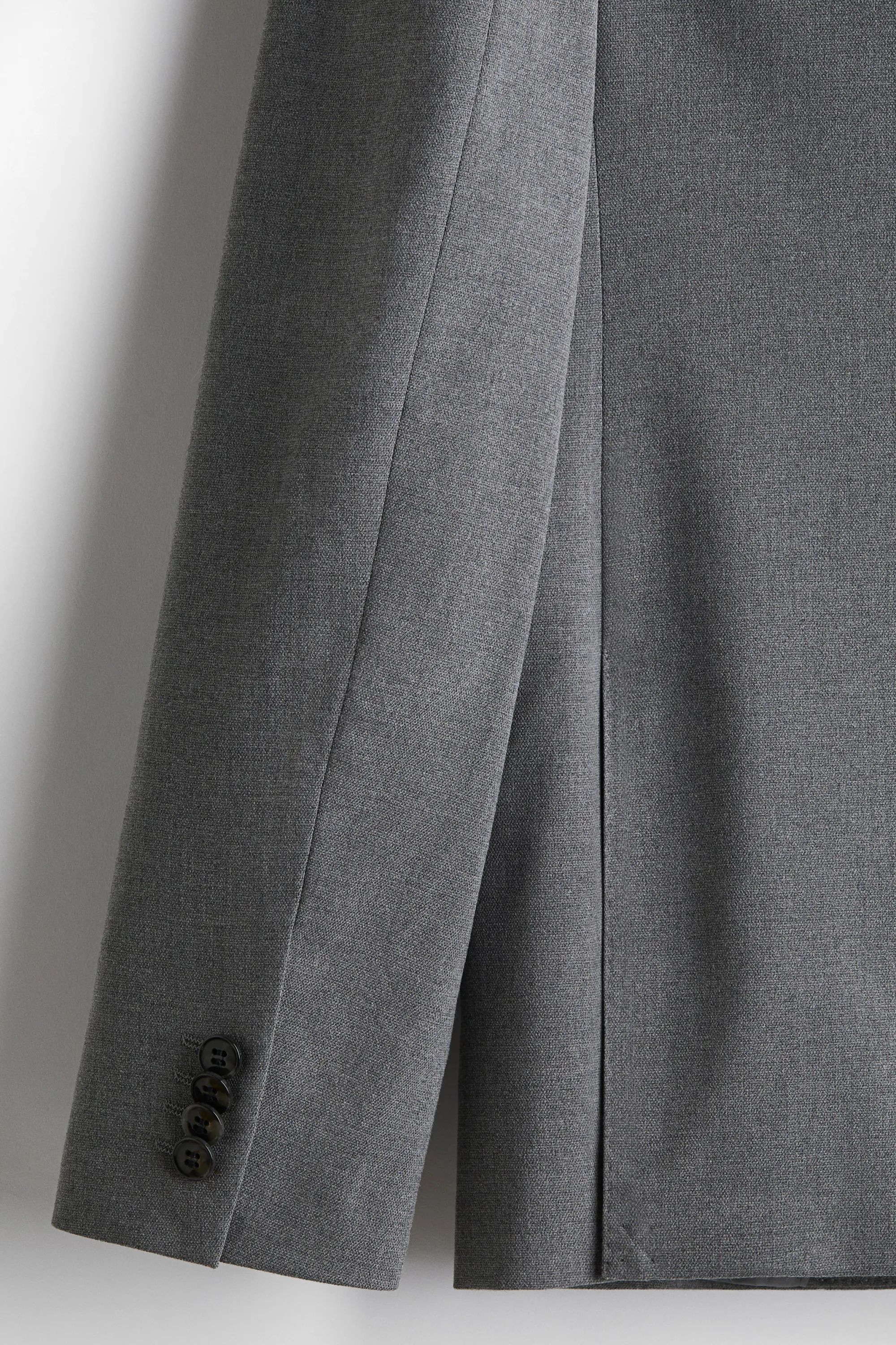 Veste Slim Fit à fermeture droite - Gris foncé