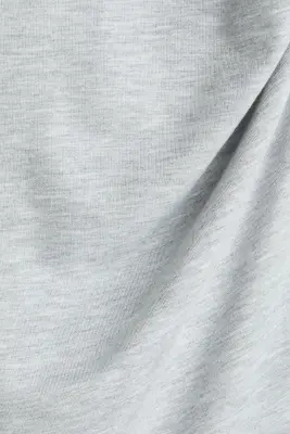 Top asymétrique avec col cheminée - Gris clair chiné — photo 4