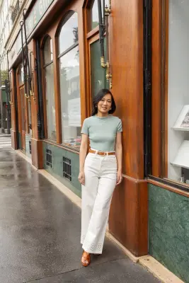 Jean wide Audrey - écru ajouré — photo 2