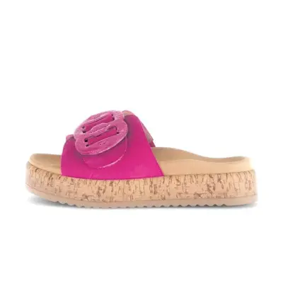 Sandales Gabor 63.760.10 Fuchsia - Cuir Velcro Grande Pointure Femme — photo 2