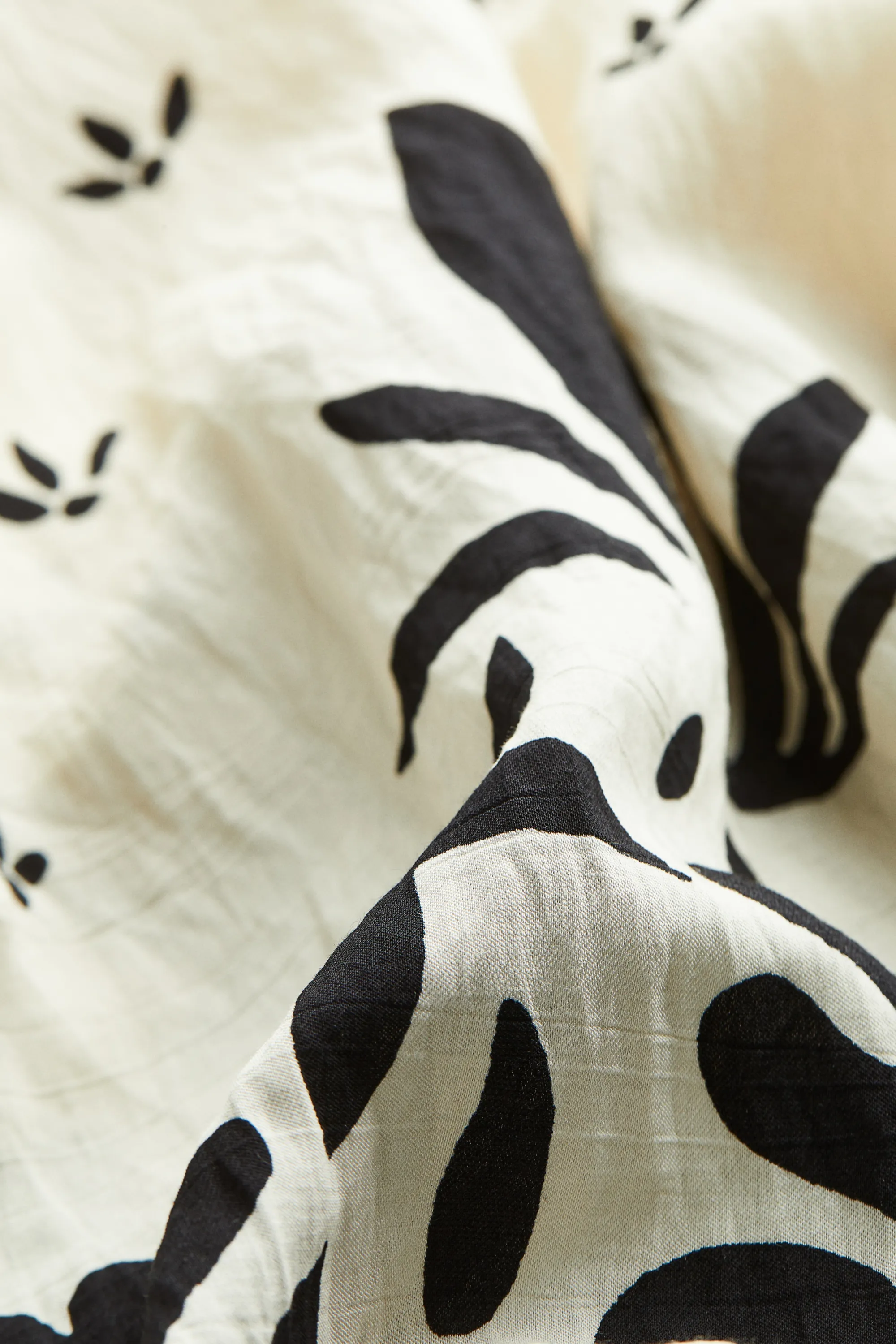 Robe à manches papillon - Crème/motif