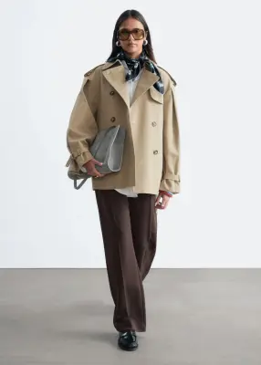 Trench-coat court - Beige — photo 3
