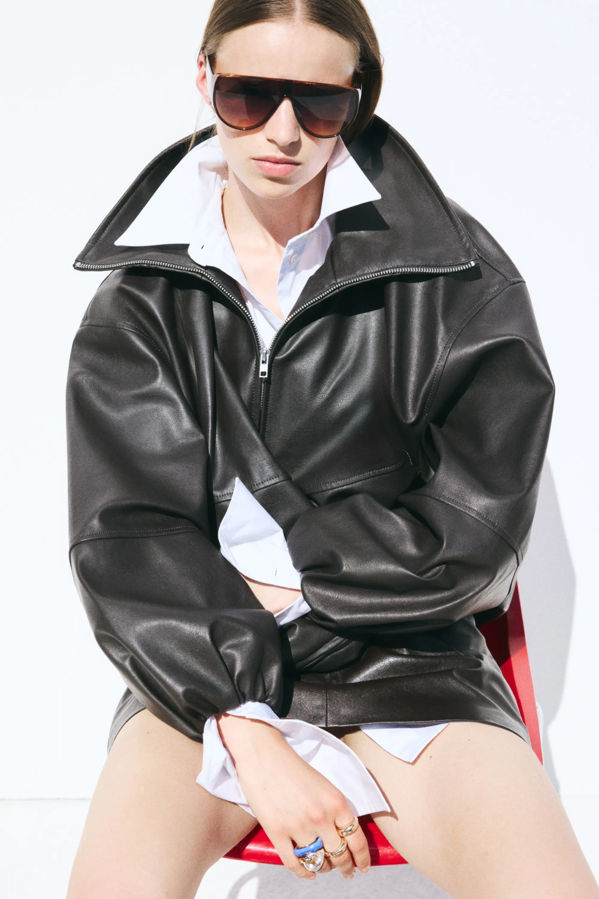 Veste oversize - Marron foncé