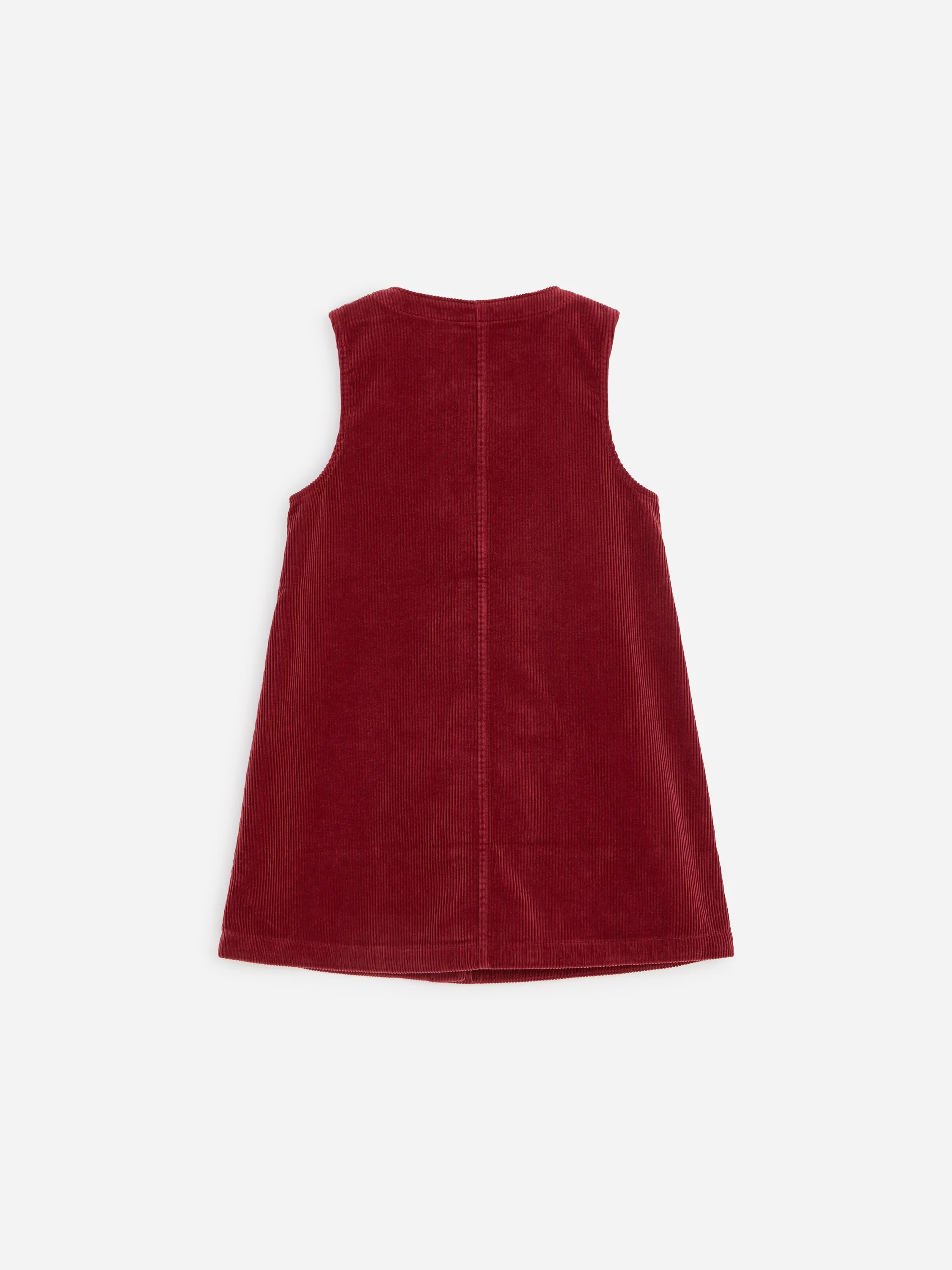 Robe en velours côtelé de coton - Rouge foncé