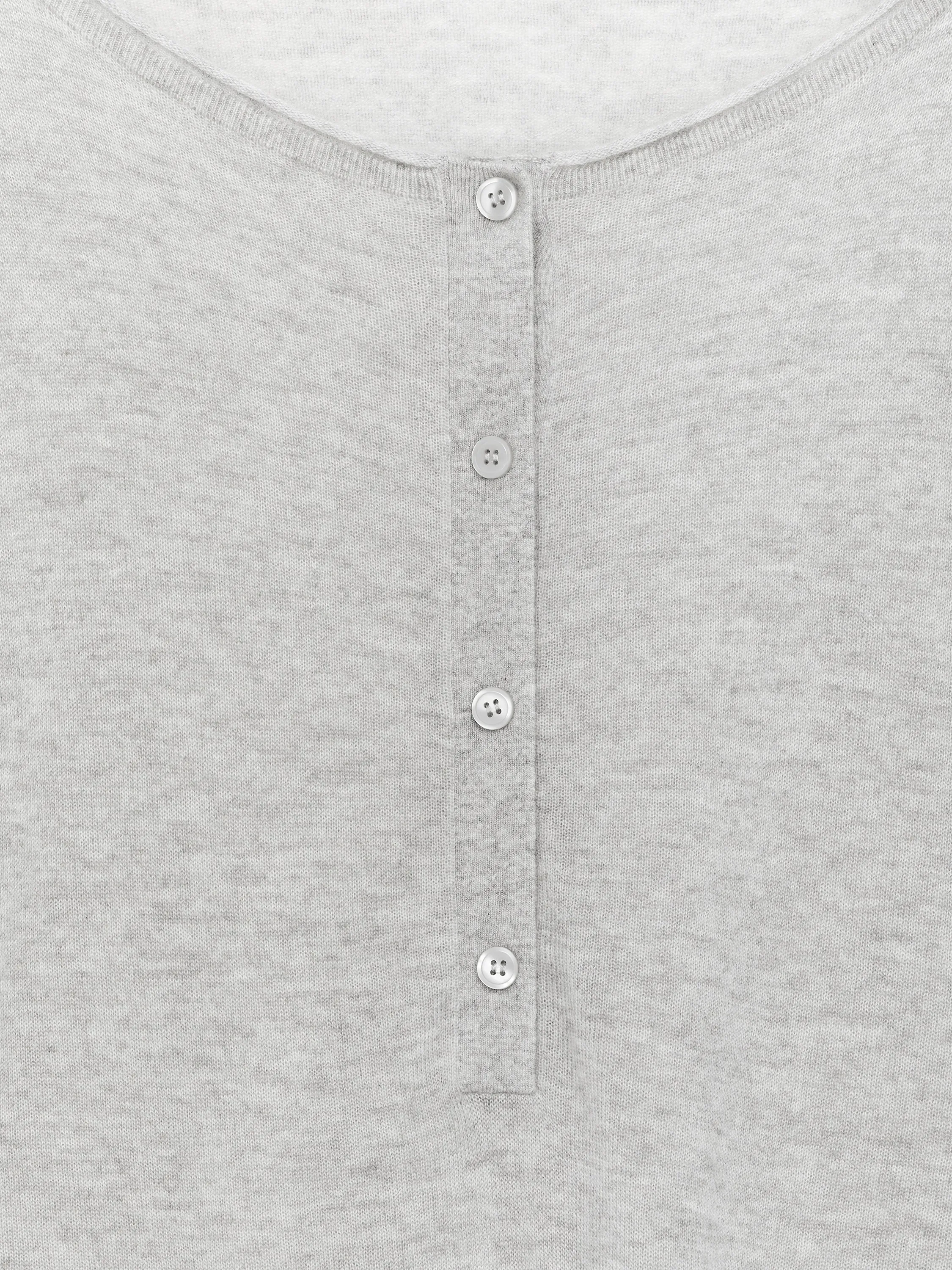 Pull à col bateau en pur cachemire - gris