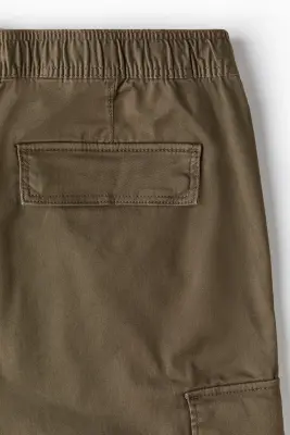 Pantalon cargo Slim Fit - Vert kaki — photo 5