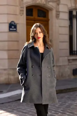 Francine Short Coat - Grey — photo 5