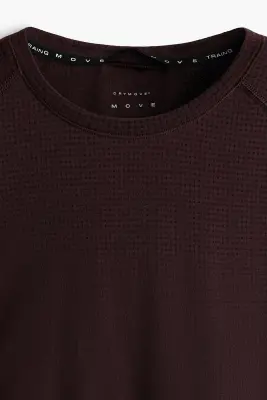 T-shirt de sport Muscle Fit DryMove™ - Marron foncé — photo 4