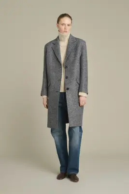 MANTEAU LEON GRIS/NOIR — photo 3