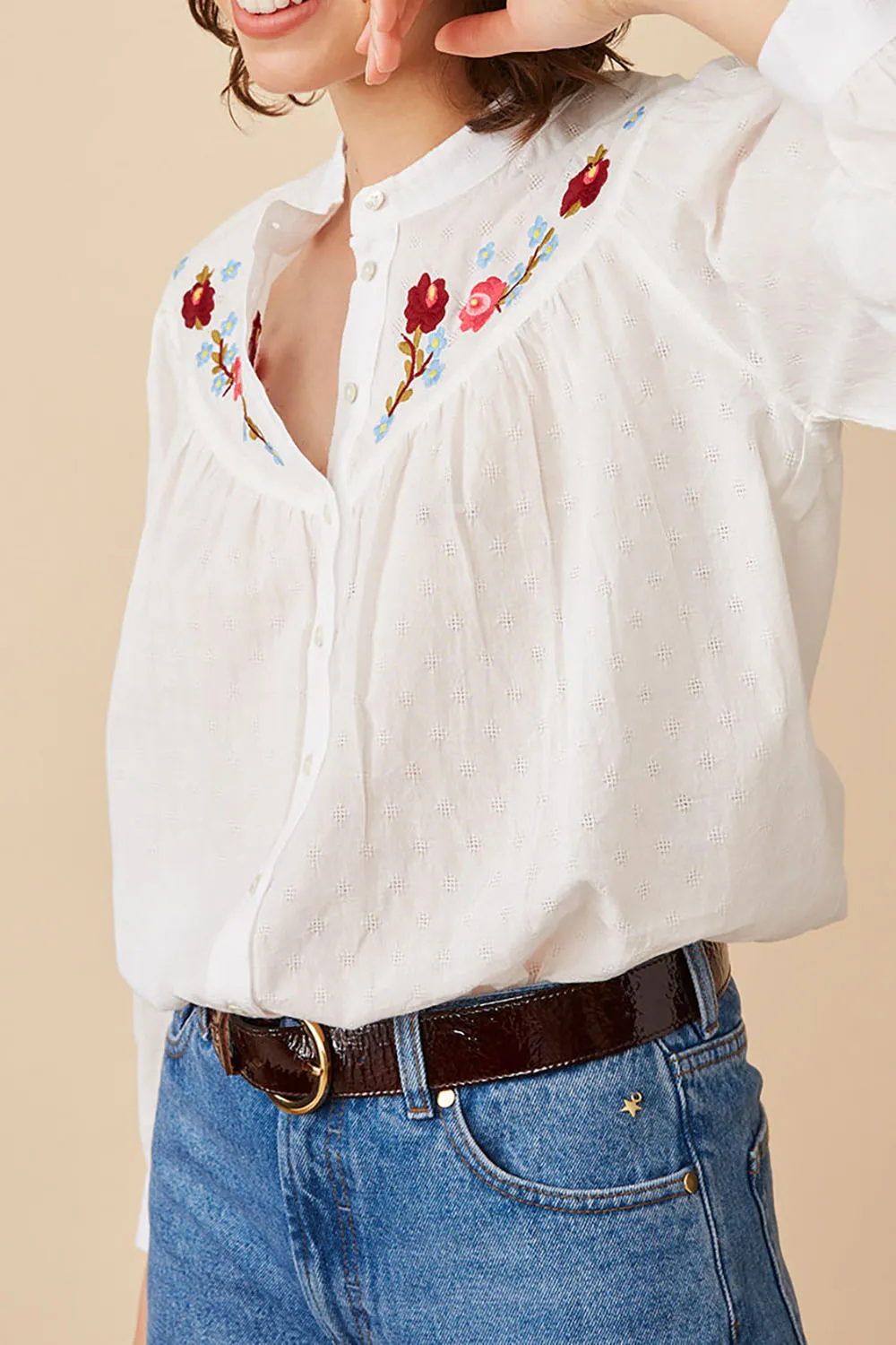 blouse varenou ecru