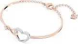 Bracelet jonc hyperbola infini et coeur