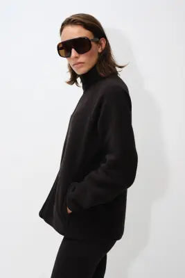 Veste de sport en tissu Teddy bear - Noir — photo 3