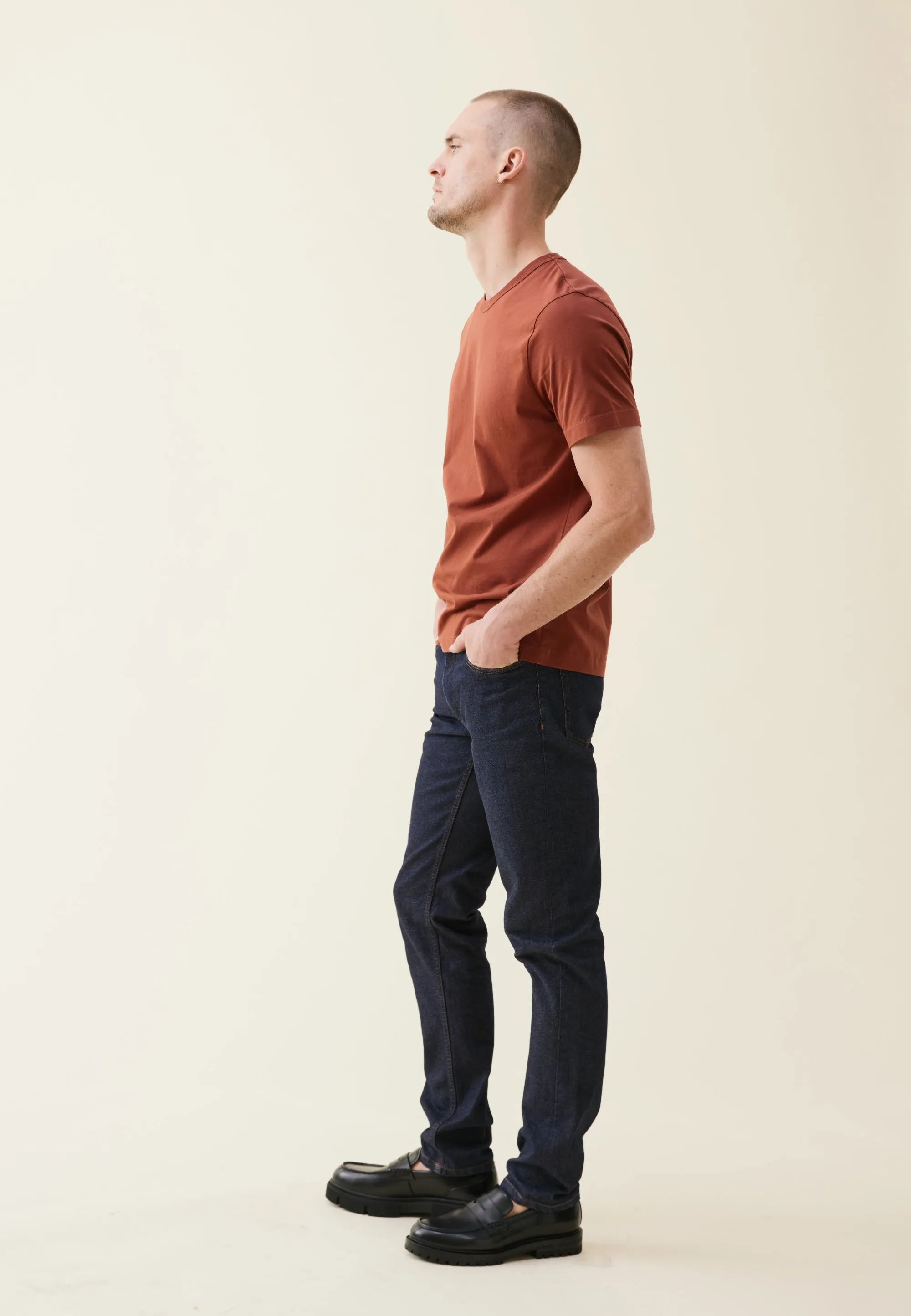Le jean semi-slim - Bleu foncé