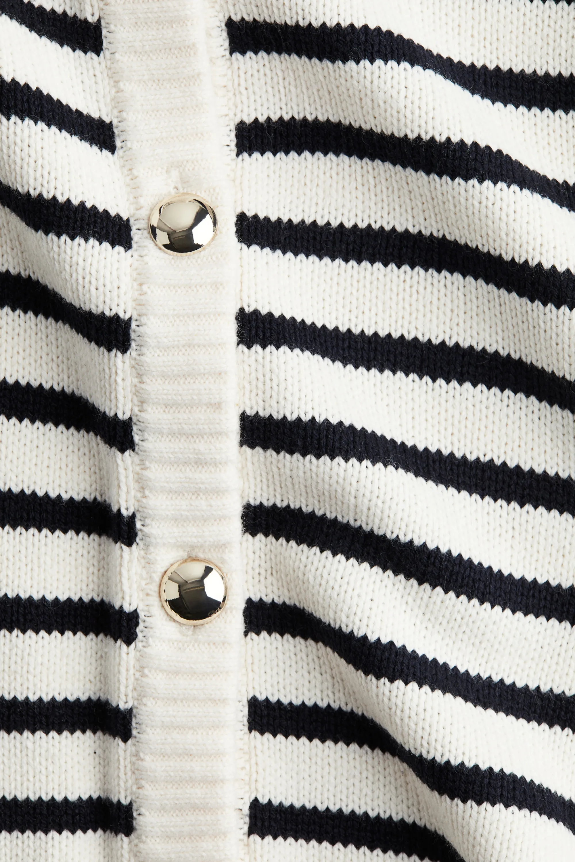 Gilet à manches courtes - Crème/rayures bleu marine