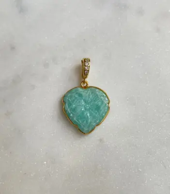 Nouveau ! ROOM SERVICE JEWELRY Charm Blossom Amazonite