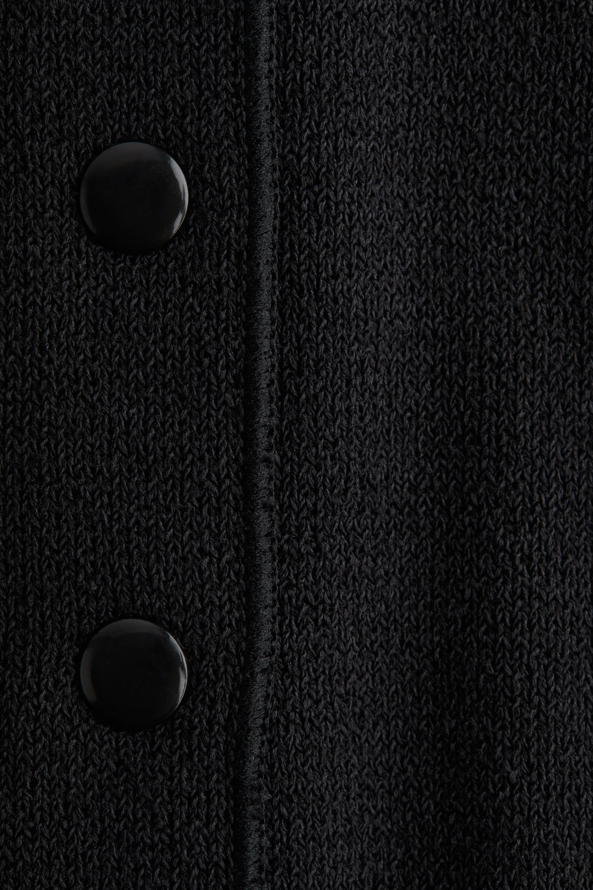 Gilet en maille texturée - Noir