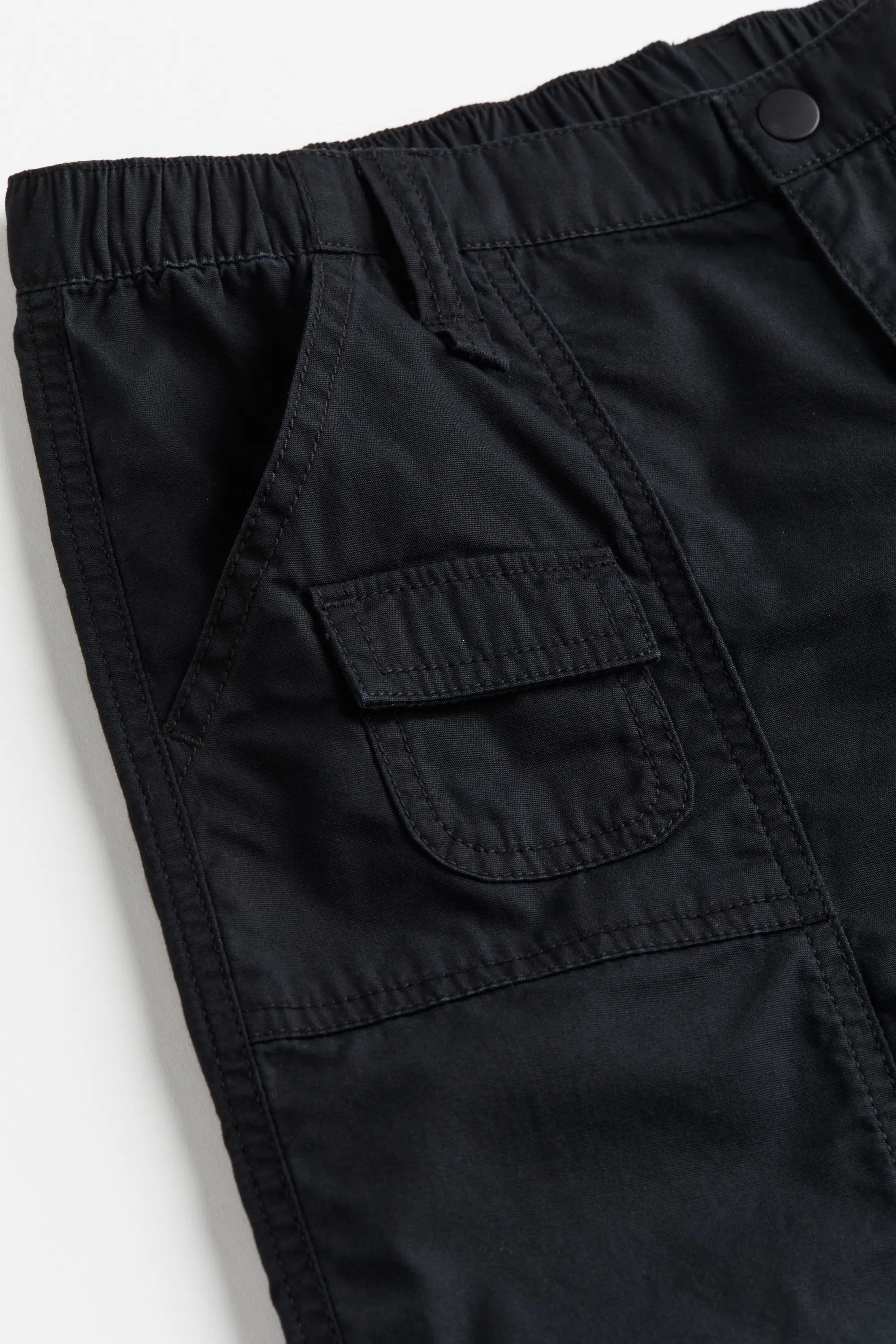 Pantalon cargo en toile - Noir