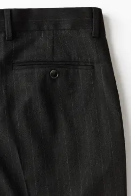 Pantalon de costume Relaxed Fit - Noir/rayures tennis — photo 4