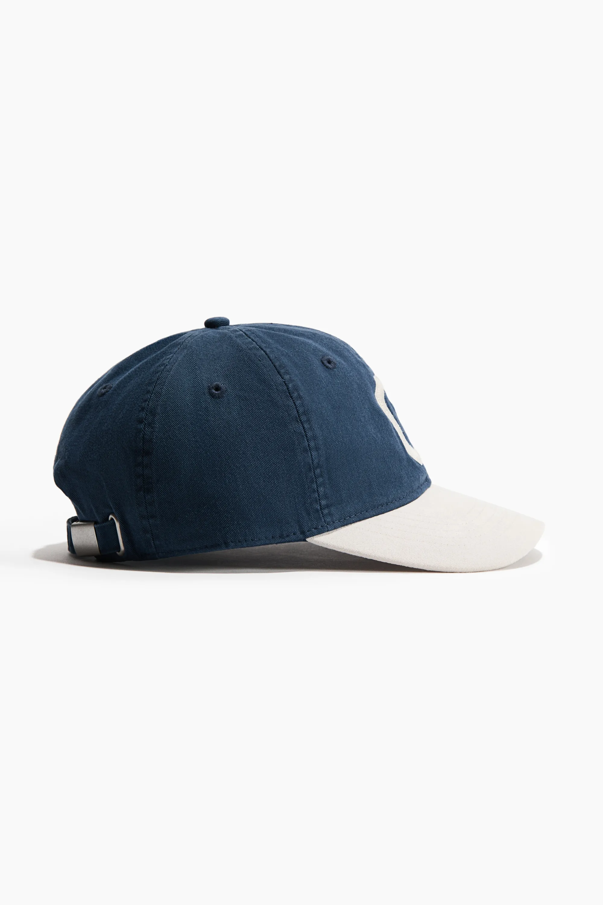 Casquette en coton avec motif brodé - Bleu foncé/C