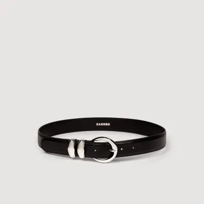 Ceinture en cuir lisse