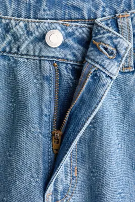 Wide High Waist Jeans - Bleu denim — photo 5