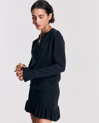 Cardigan Rosalia gris anthracite — photo 2