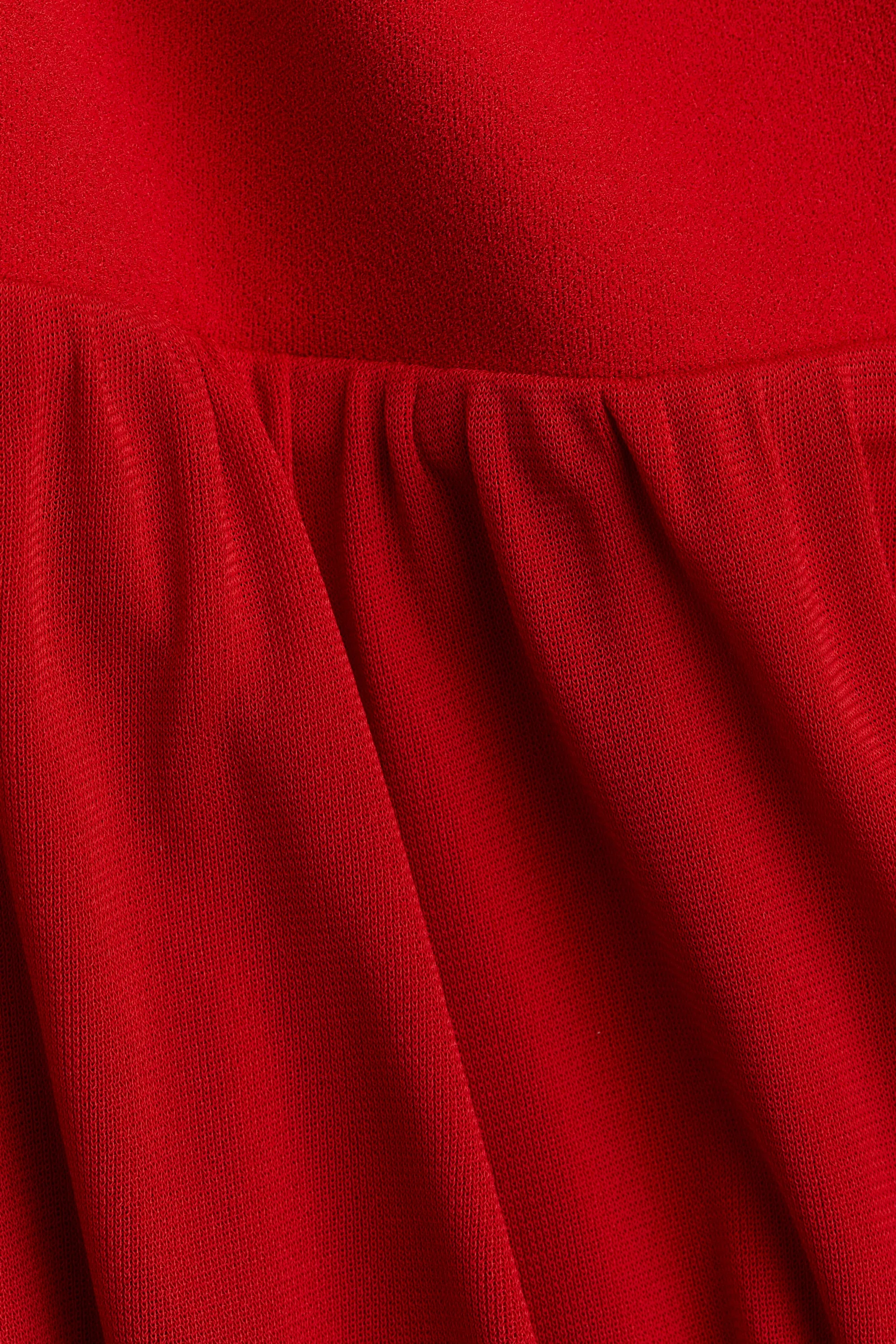 Robe maxi en jersey - Rouge