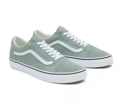 VANS SLIP ON DAMIER Blanc Vert — photo 4