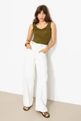 Top à bretelles dentelle Femme — photo 3