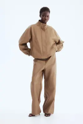 Veste en tissu enduit - Beige foncé — photo 2