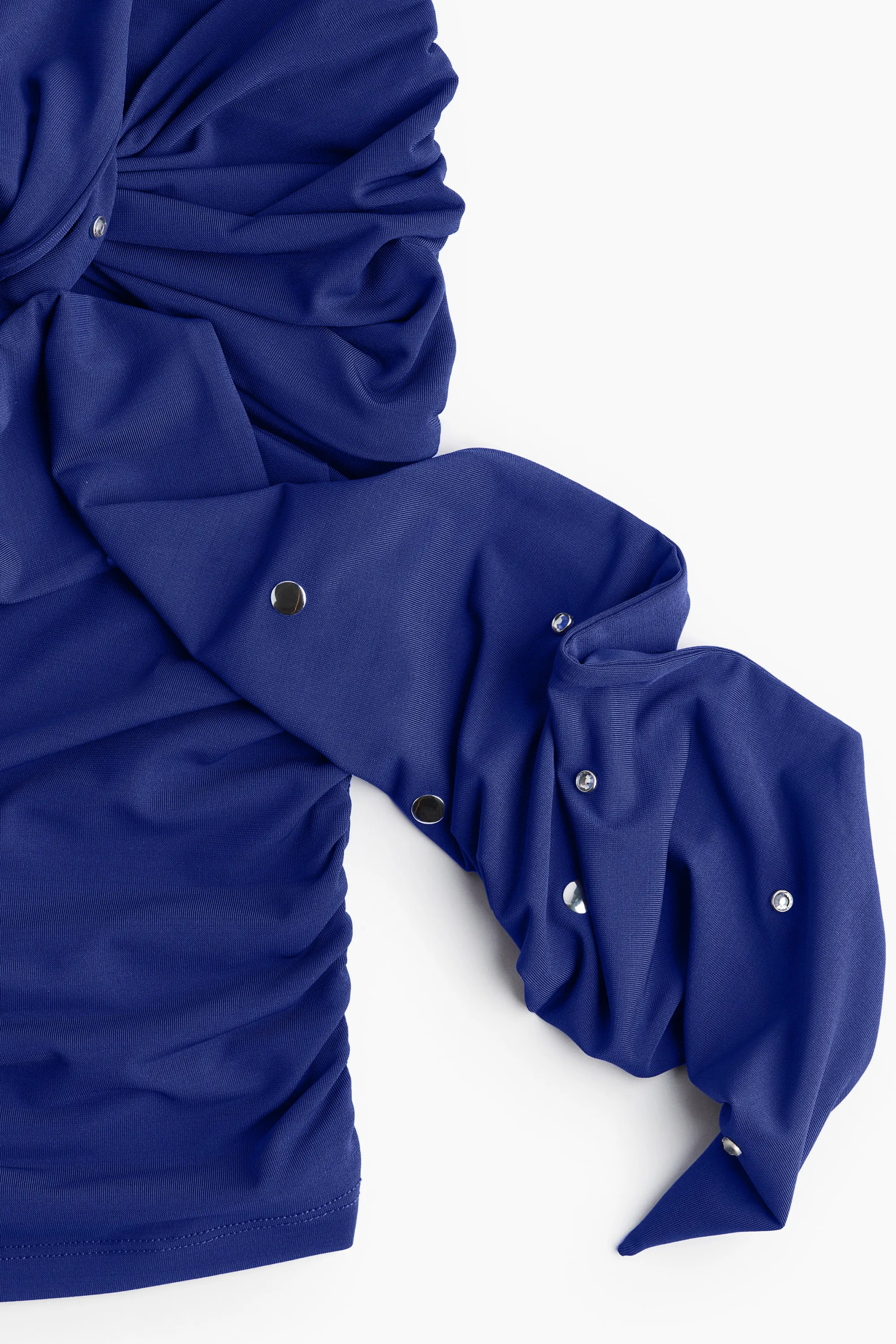 Top dos nu avec strass - Bleu profond