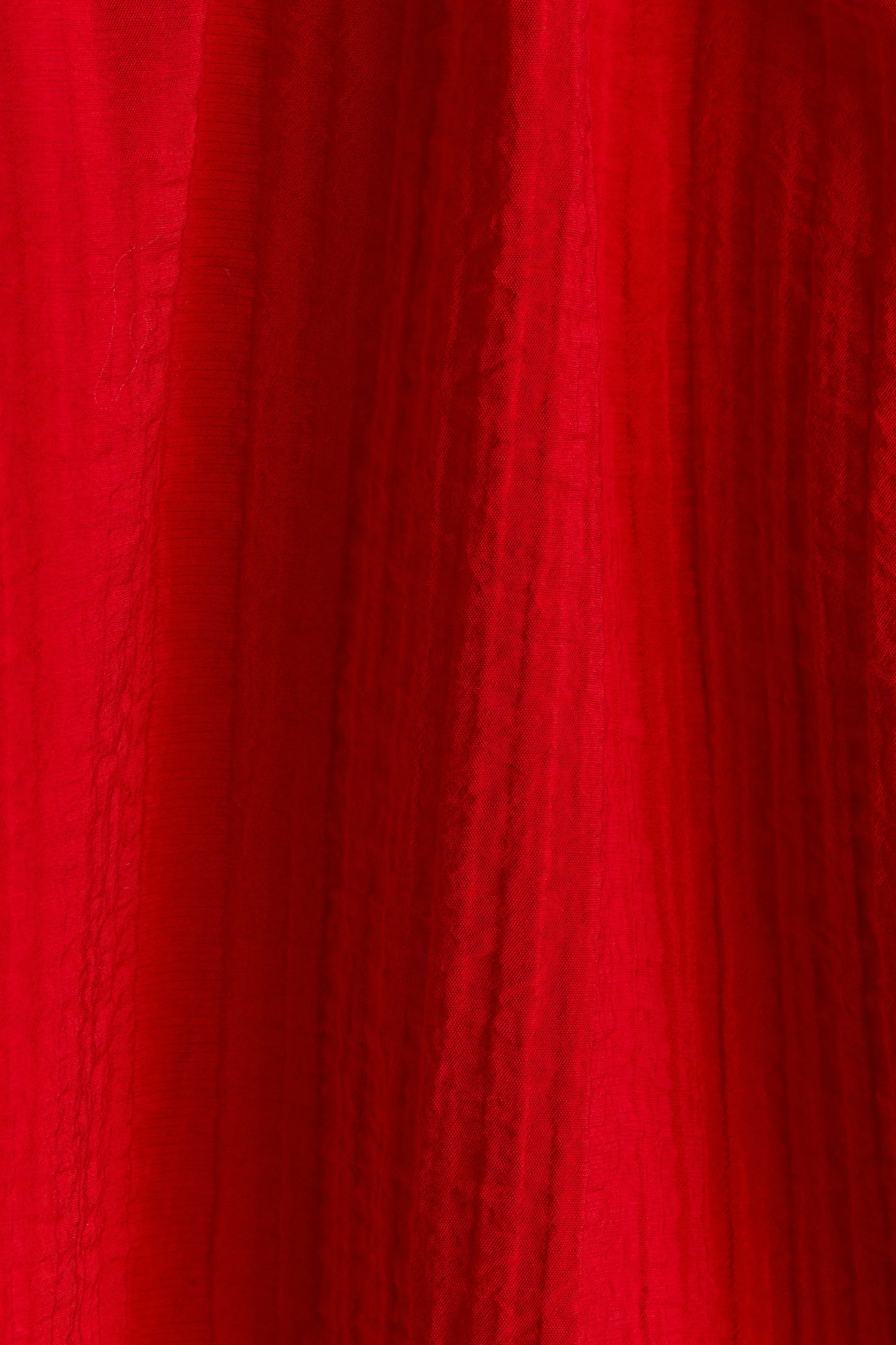 Robe caftan avec taille marquée - Rouge vif