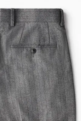 Pantalon de costume Regular Fit - Gris foncé/rayures tennis — photo 2