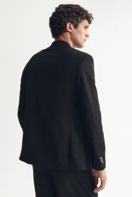 Veste Regular Fit à fermeture croisée - Noir — photo 2