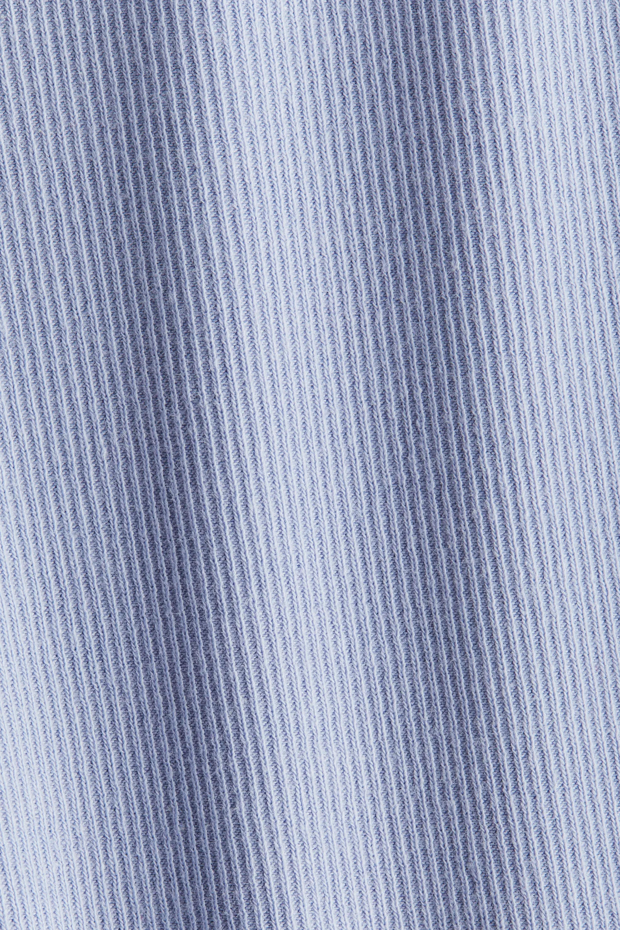 Top côtelé - Bleu ancien clair
