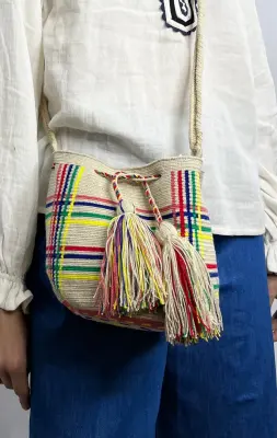 Sac Blanc & Multicolore  - Sélection Joée — photo 2