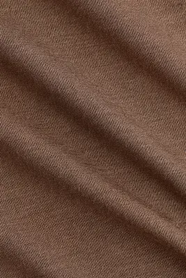 T-shirt à col cheminée Warming Slim Fit - Marron — photo 4