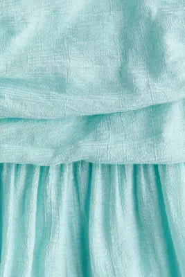 Robe dos nu à effet drapé - Turquoise clair — photo 4