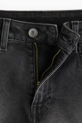 Short High en denim - Gris foncé — photo 1
