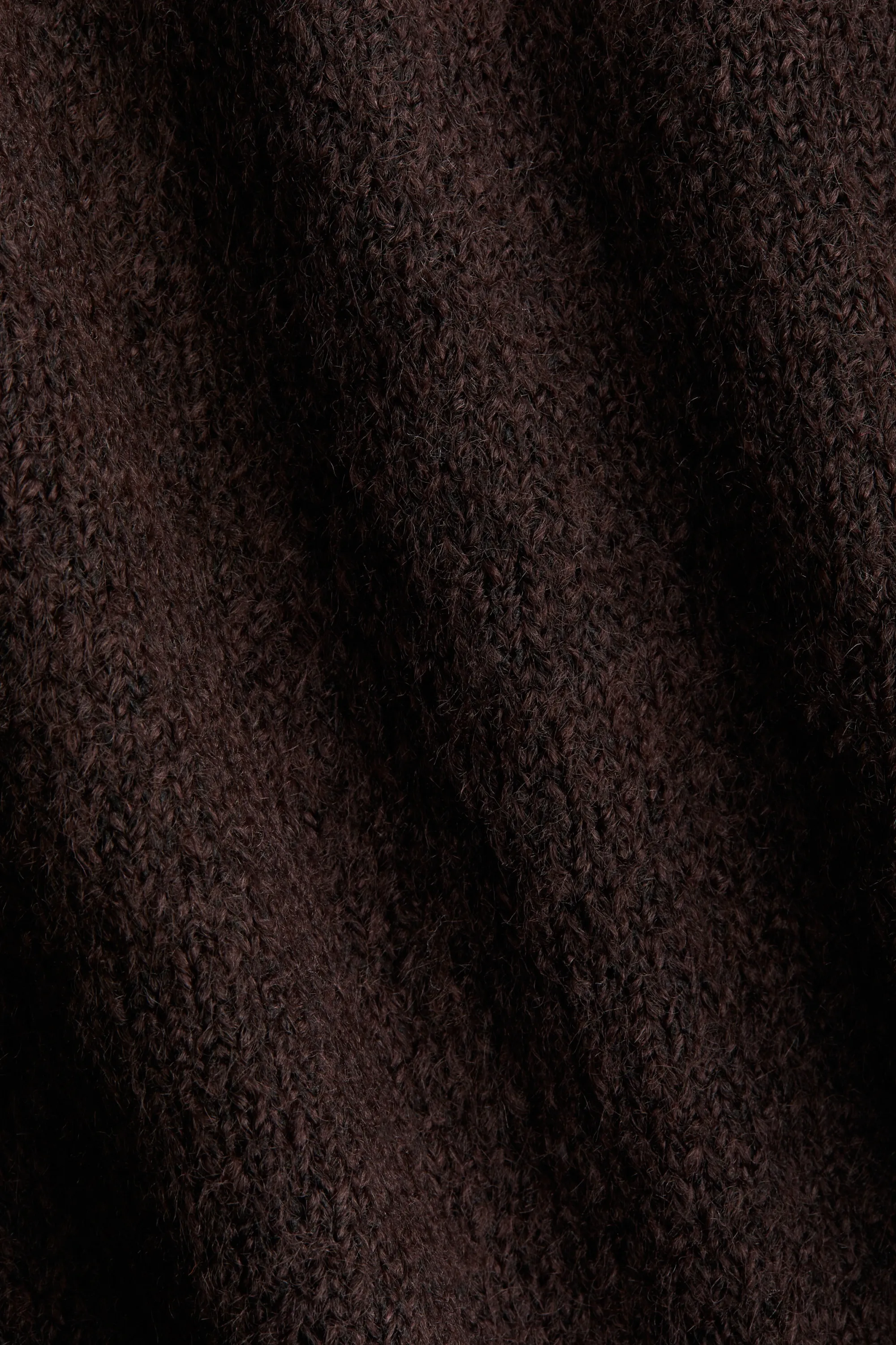 Pull col roulé - Marron foncé