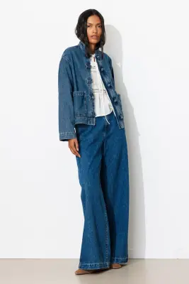 Veste Mandarin en jean Femme — photo 5