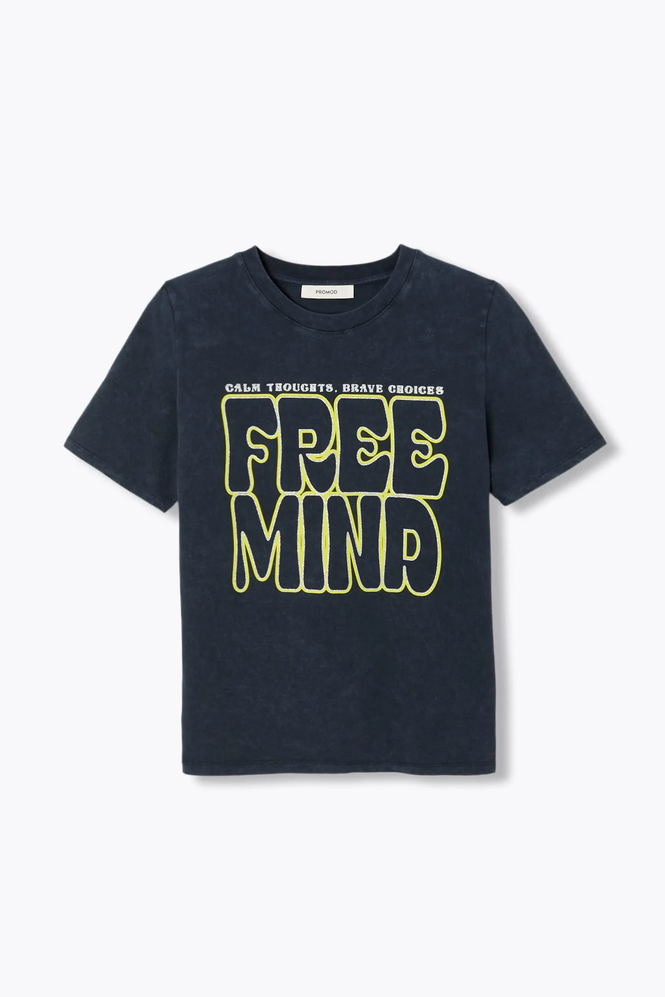 T-shirt à message 'free mind'