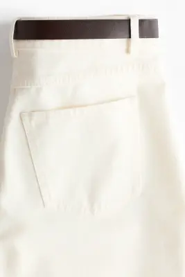 Barrel High Waist Jeans - Crème — photo 4