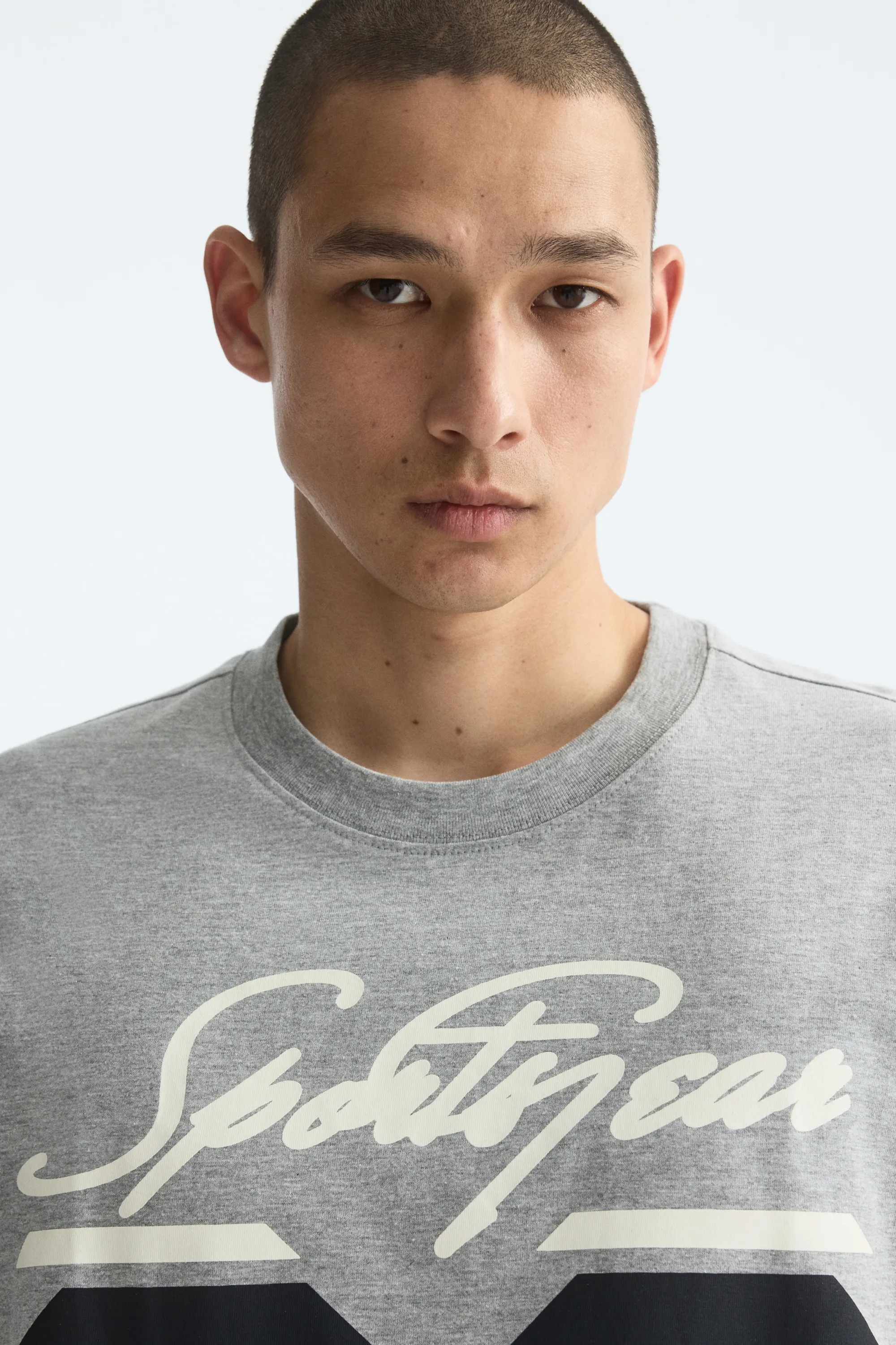T-shirt imprimé Relaxed Fit - Gris chiné/Sport gear 86