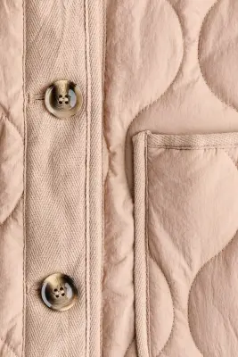 Veste matelassée - Beige — photo 4