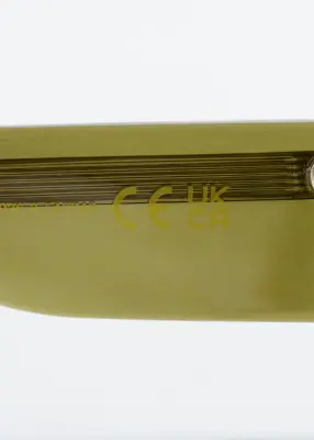 Lunettes de soleil oversize de style aviateur - Vert — photo 3