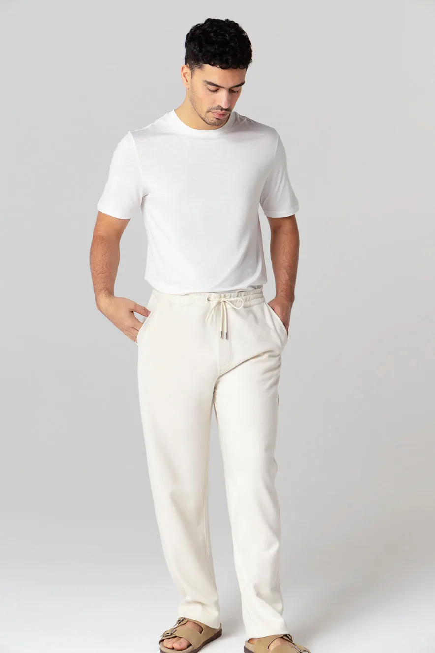 Pantalon Crème en Lyocel, Tencel / Coton Organique