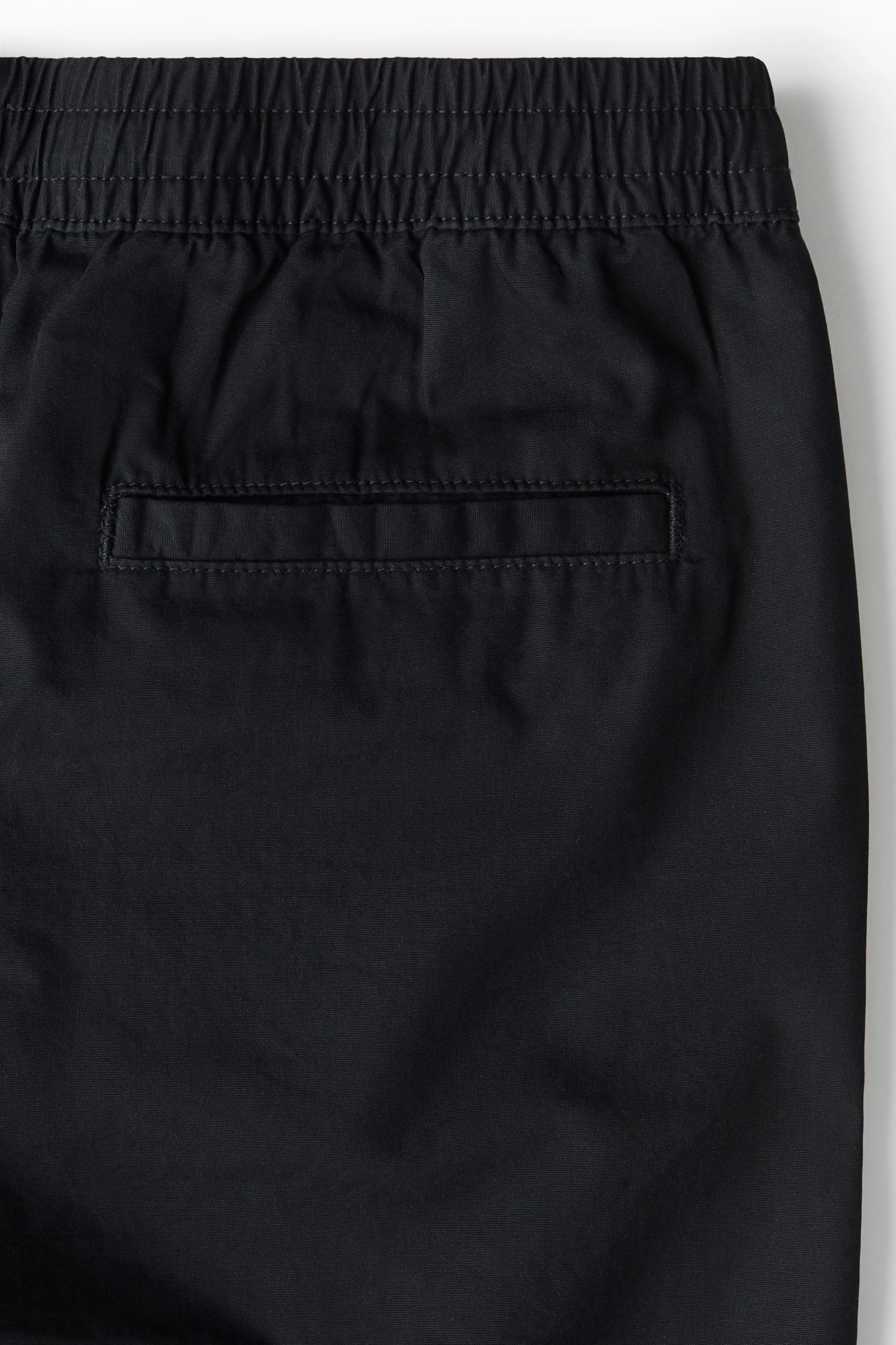 Short Regular Fit en toile - Noir