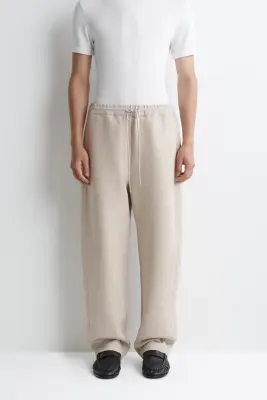 PANTALON DE JOGGING BARREL DÉCONTRACTÉ EN NÉOPRÈNE - BEIGE CHINÉ — photo 1
