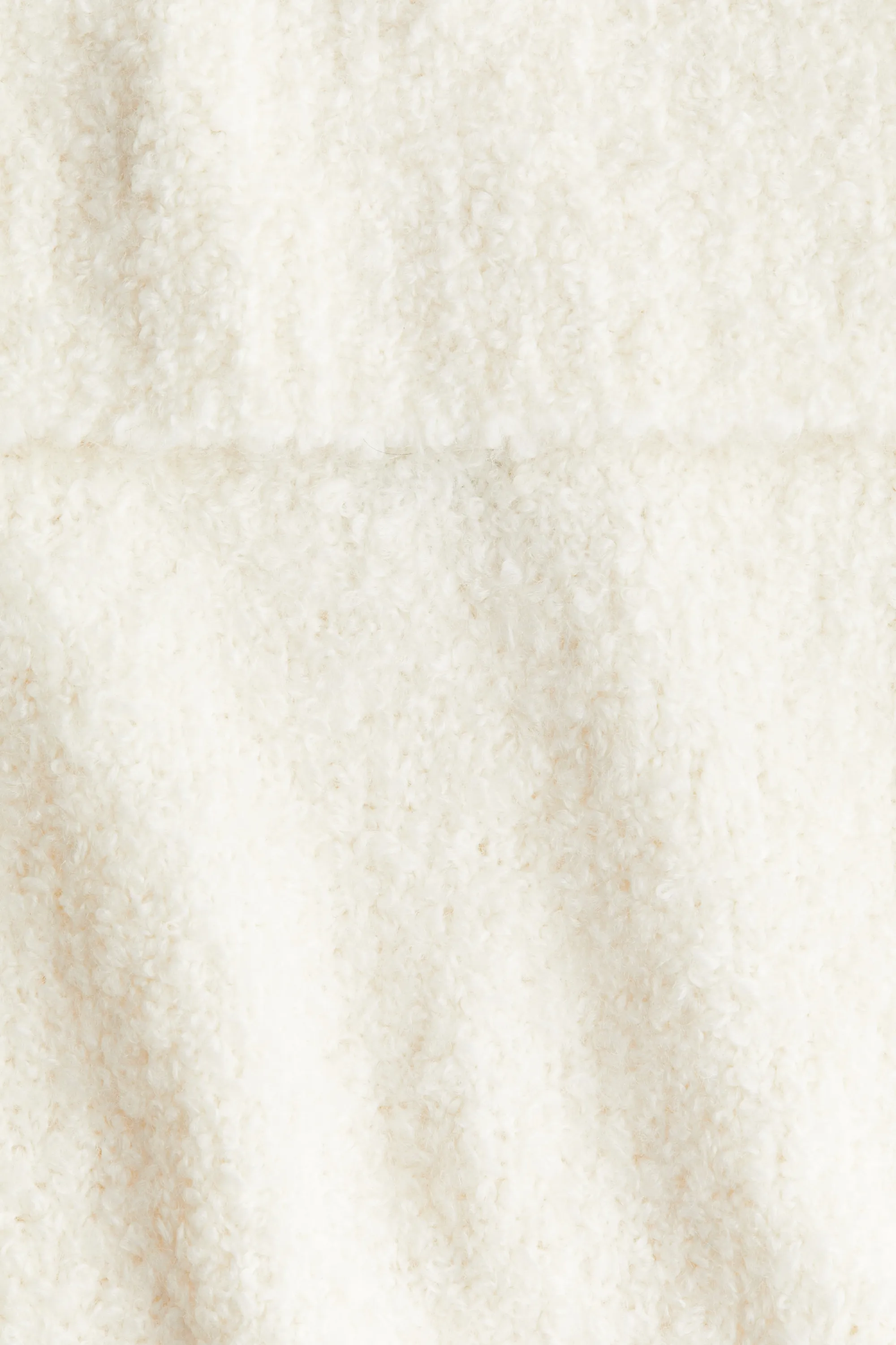Top épaules nues en maille - Crème